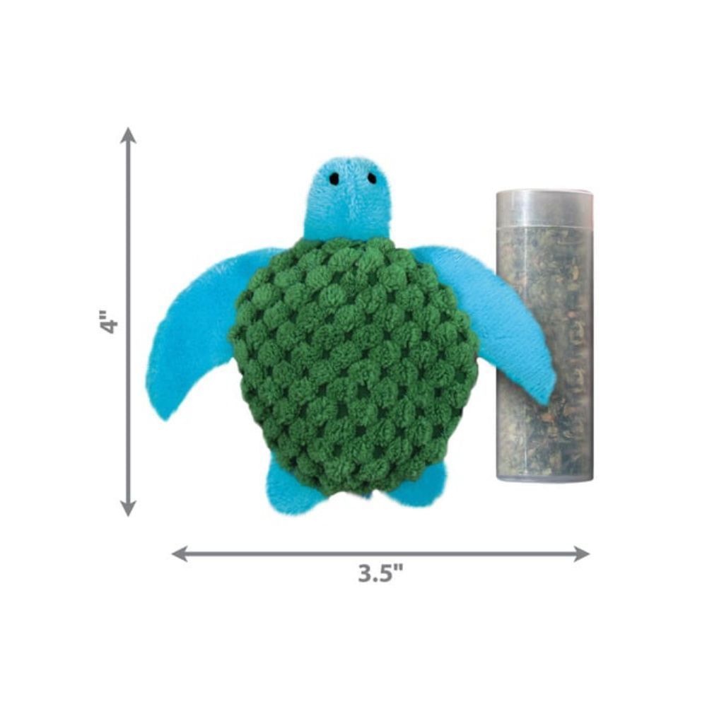 Kong Refillables Turtle іграшка для котів 10,2х8,9 см - зелений