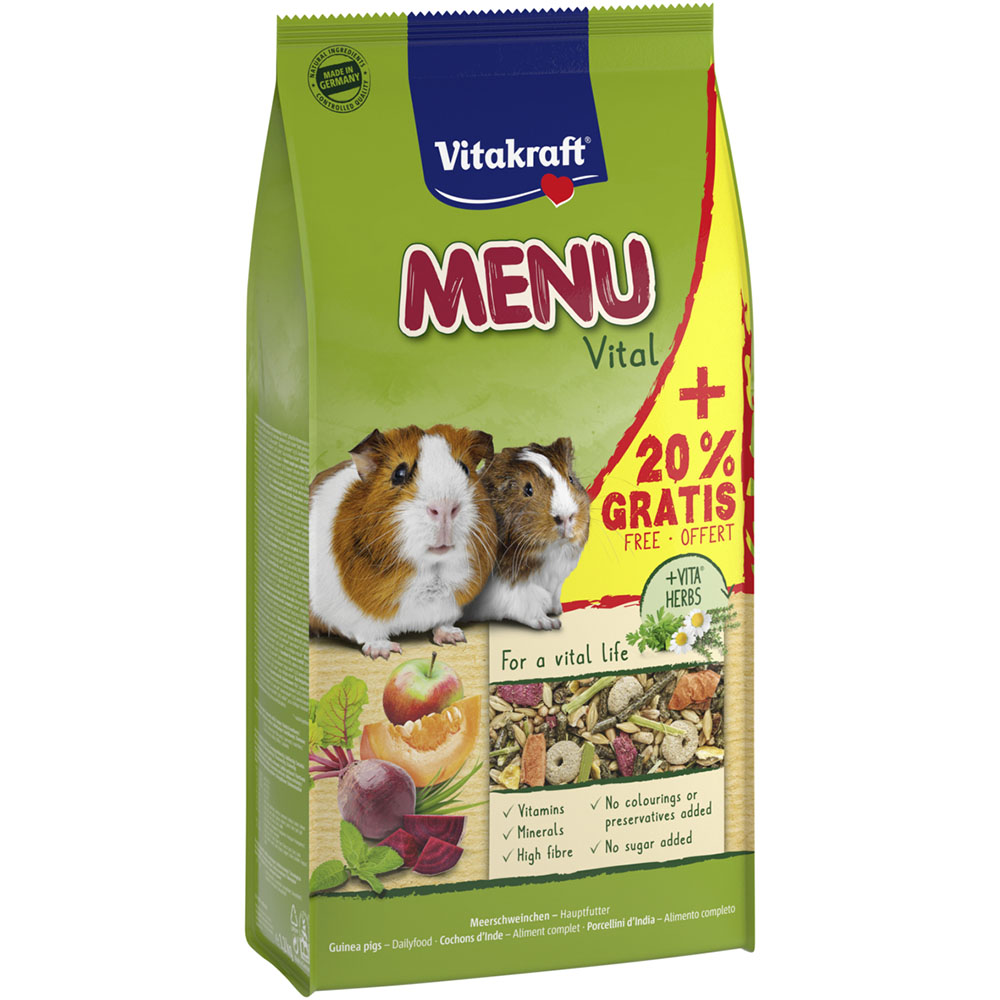 Корм для морских свинок Vitakraft «Premium Menu Vital» 1 кг + 20 %