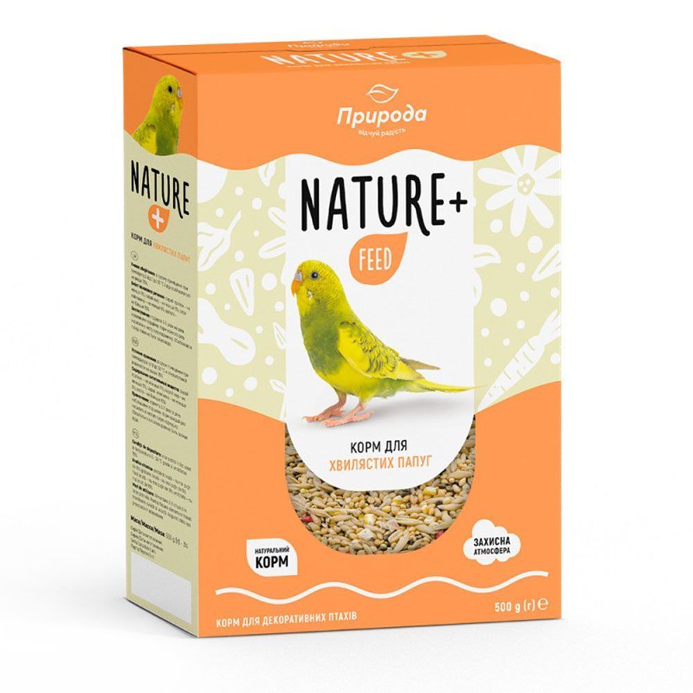 Корм для хвилястих папуг Priroda Nature + Feed 500 г - асорті Корм для хвилястих папуг Priroda Nature + Feed 500 г - асорті