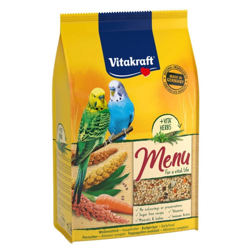 Корм для хвилястих папуг Vitakraft Menu 500 г - асорті