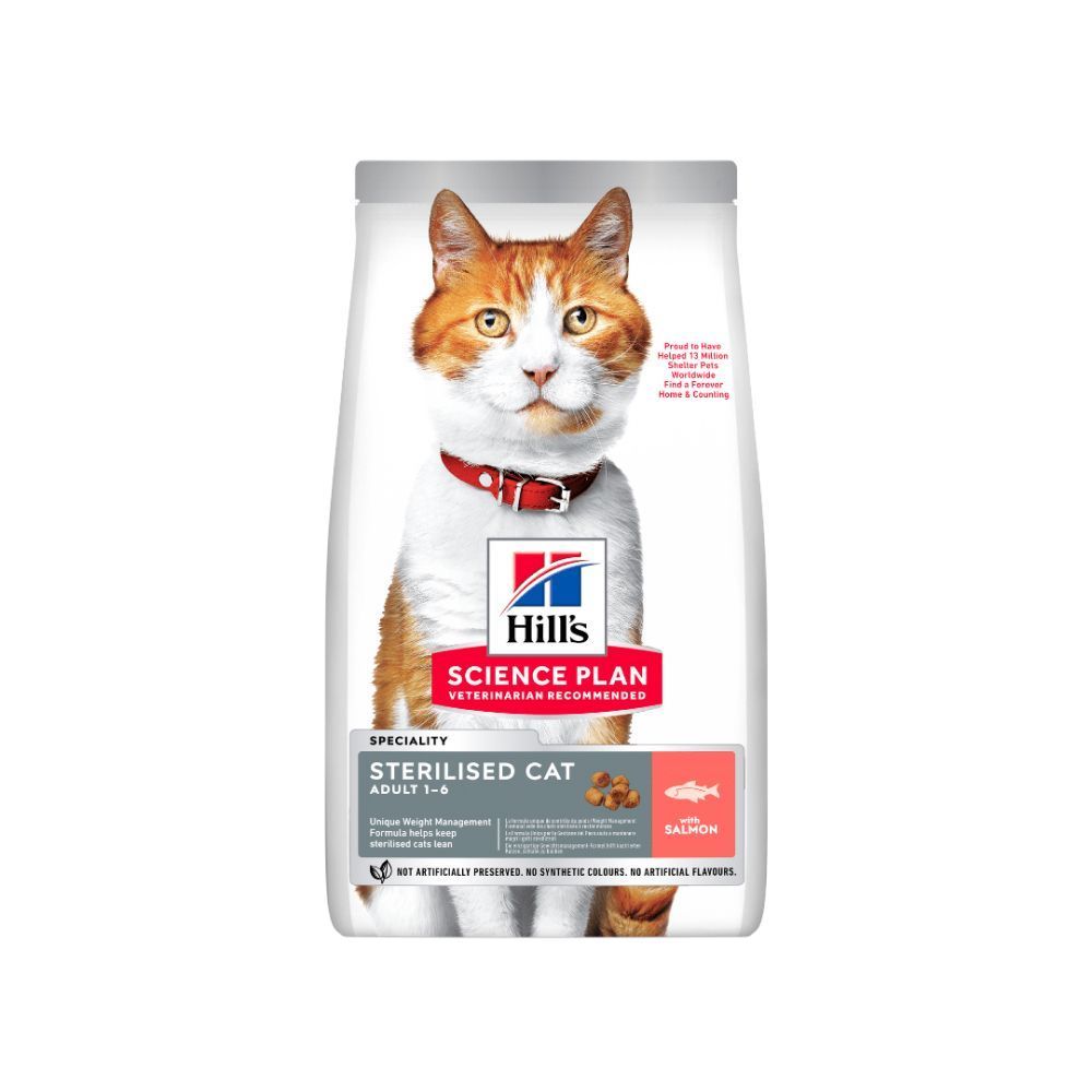 Сухий корм для котів Hill's Science Plan Sterilised Adult 1-6 1,5 кг - лосось Сухий корм для котів Hill's Science Plan Sterilised Adult 1-6 1,5 кг - лосось