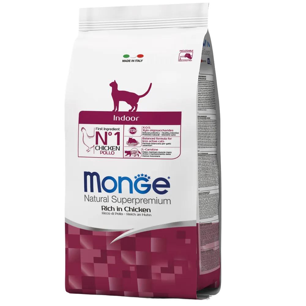 Сухой корм для кошек Monge Indoor 10 кг — курица Сухой корм для кошек Monge Indoor 10 кг — курица