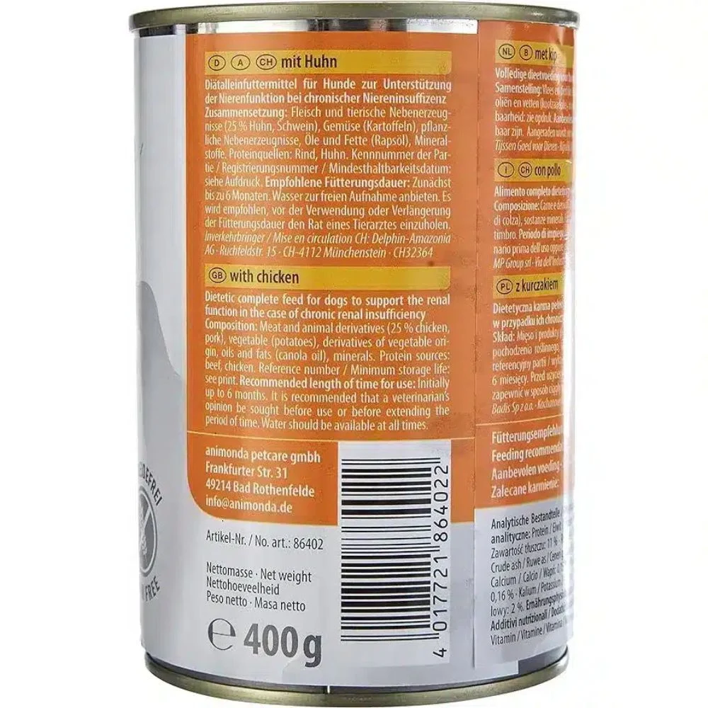 Влажный корм для собак Animonda Integra Protect Renal 400 г - курица