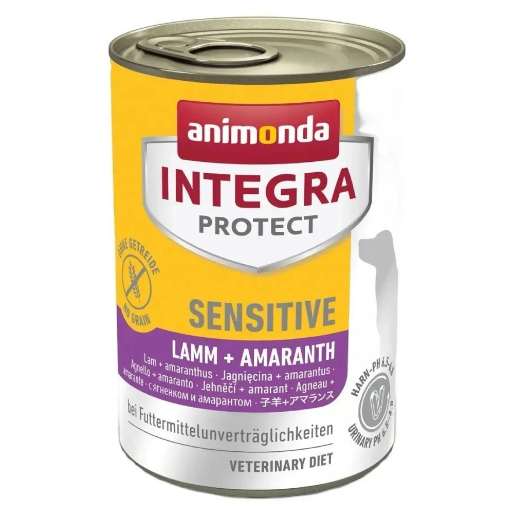 Влажный корм для собак Integra Protect Sensitive 400 г - ягненок и амарант