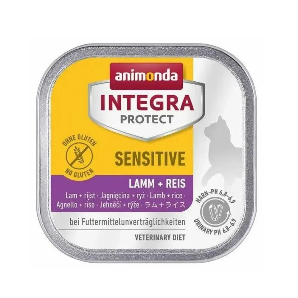 Влажный корм для кошек Animonda Integra Protect Sensitive 100 г - ягненок и рис