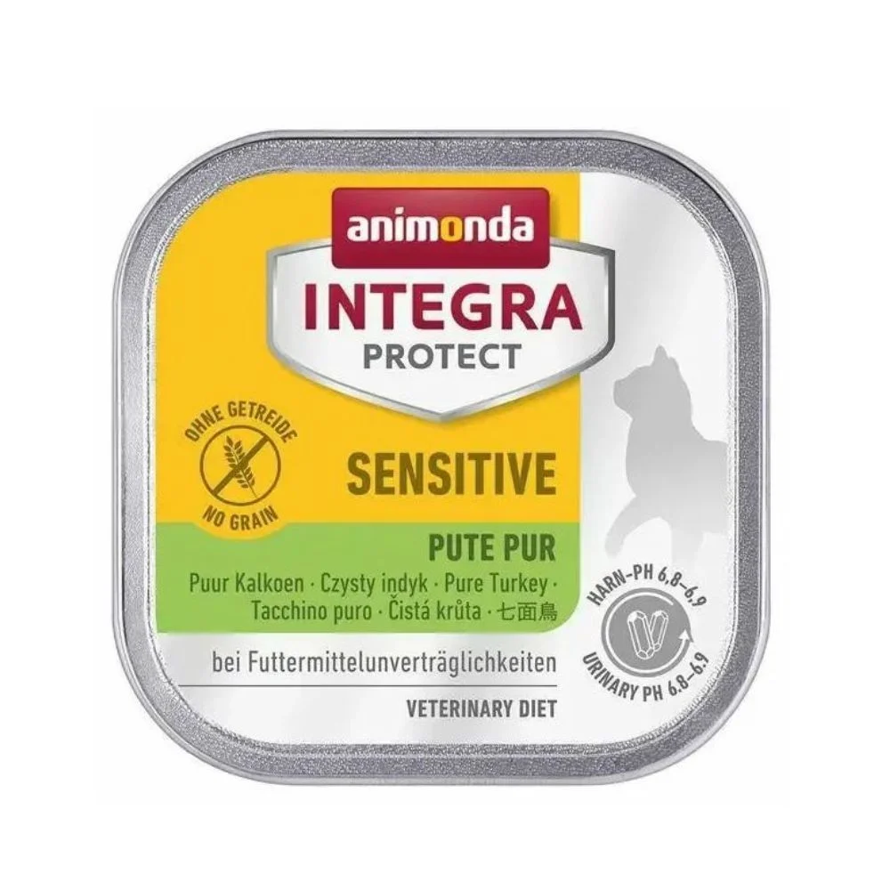 Влажный корм для кошек Animonda Integra Protect Sensitive 100 г - индейка