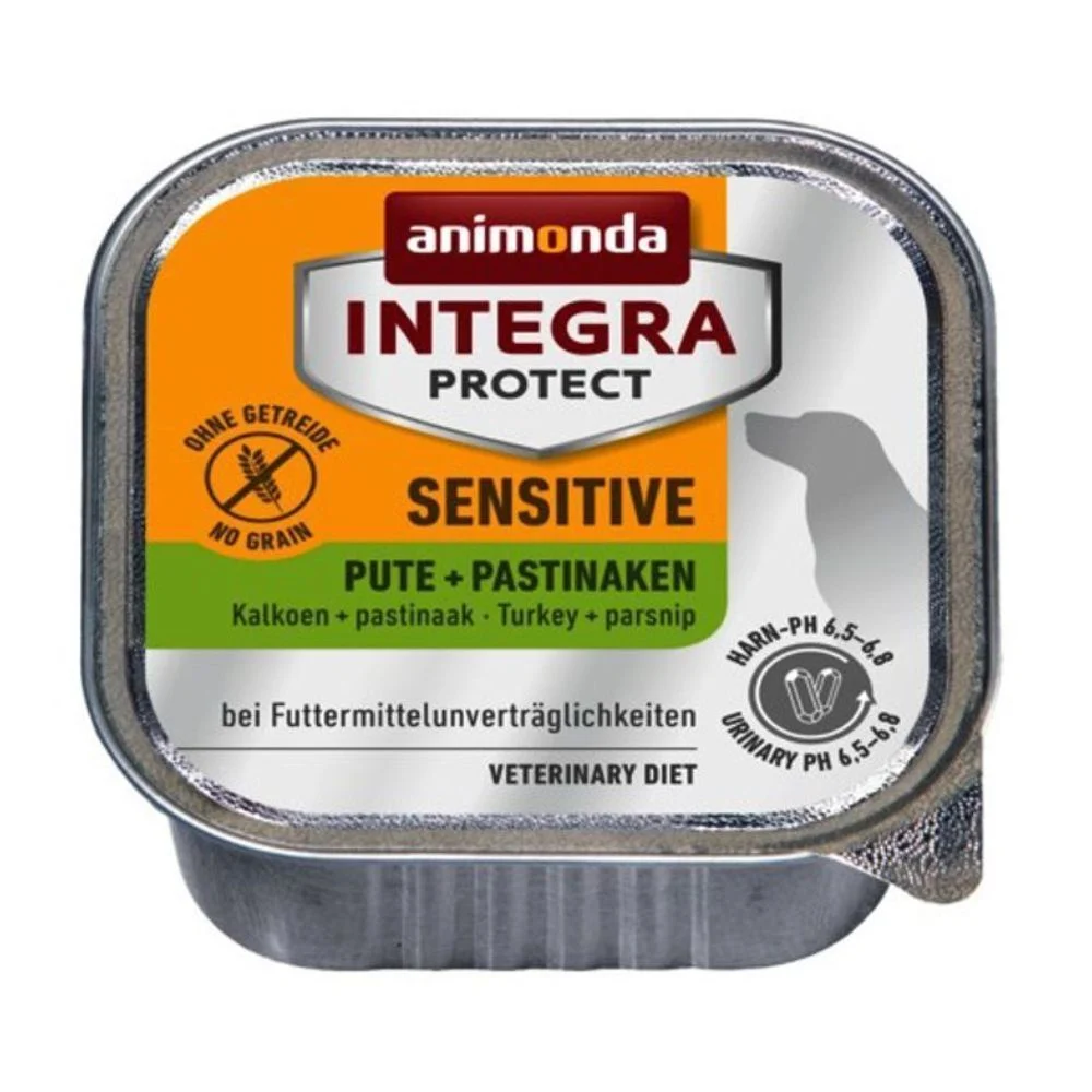 Вологий корм для собак Animonda Integra Protect Sensitive 150 г - індичка та пастернак