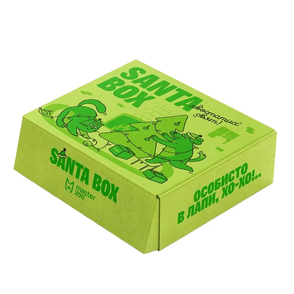 MasterZoo Santa Box коробка подарункова для собак 30х25х10 см MasterZoo Santa Box коробка подарункова для собак 30х25х10 см