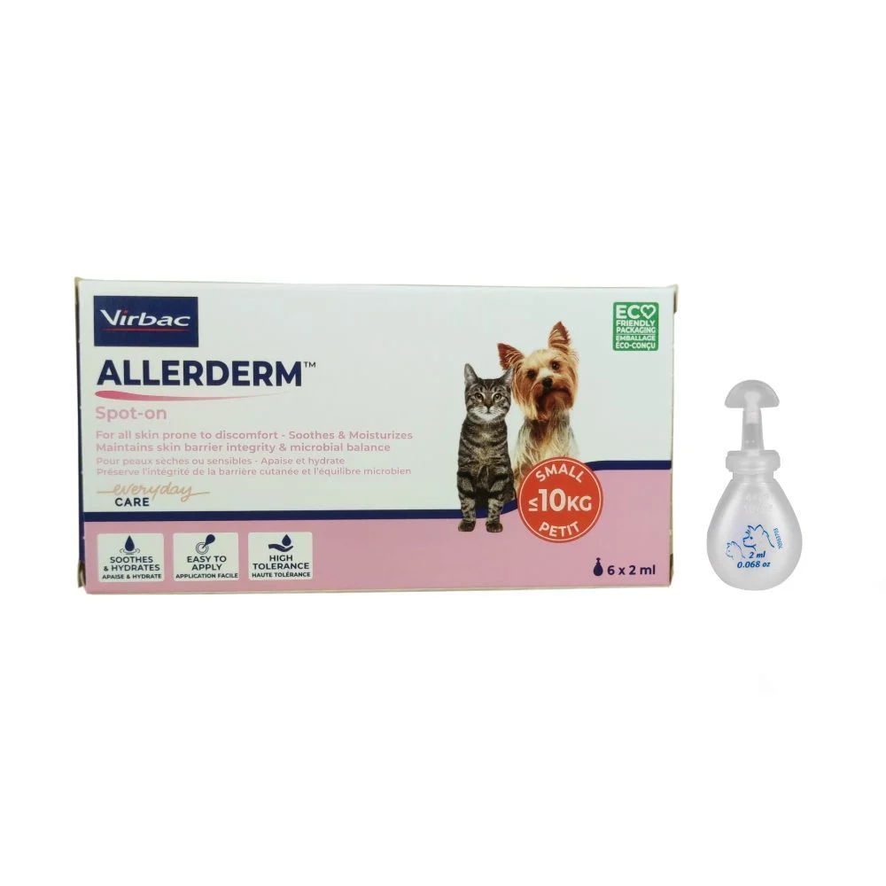 Капли для собак Virbac Allerderm до 10 кг, 6 шт