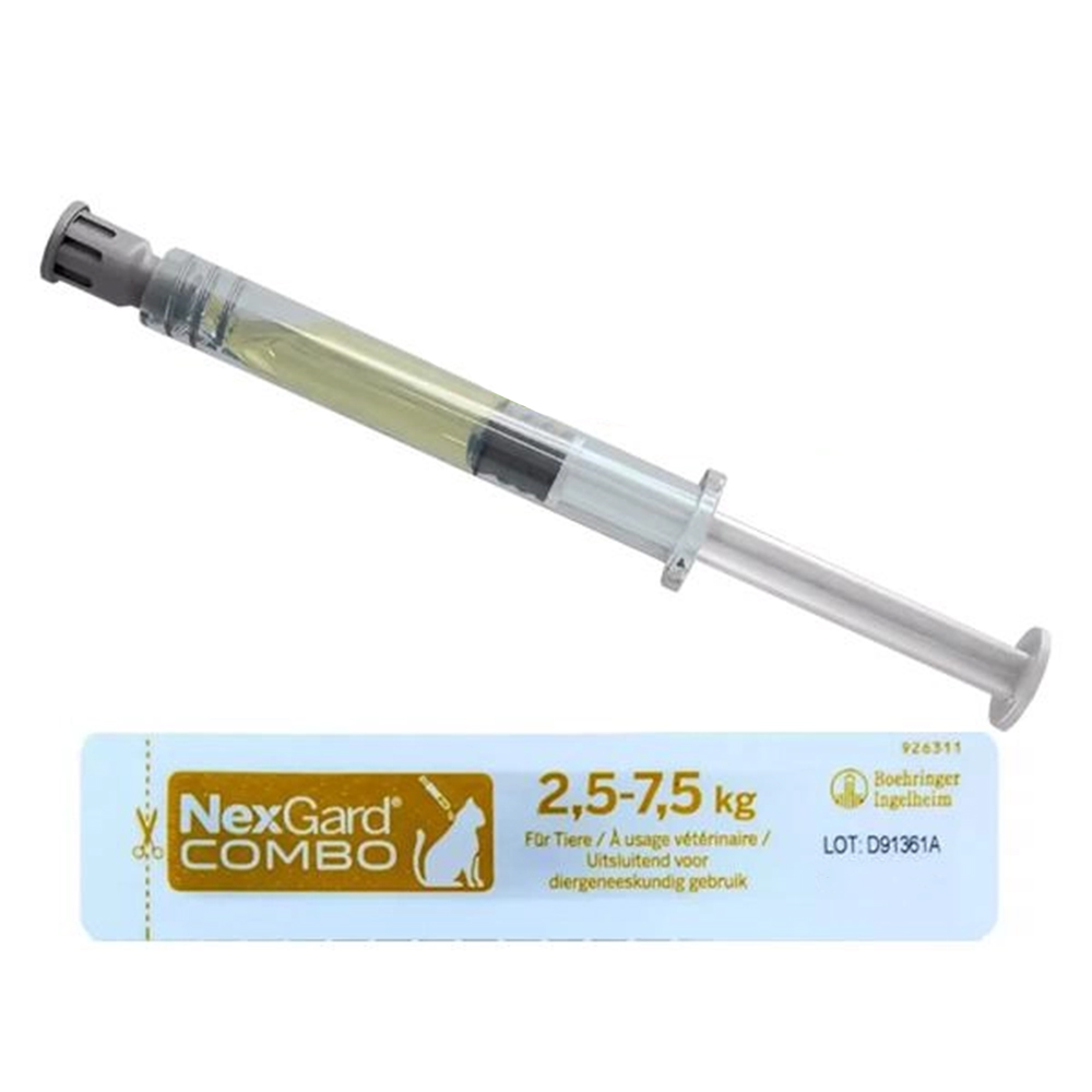 Краплі на холку для котів Boehringer Ingelheim NexGard Combo Spot-ON L від 2,5 до 7,5 кг, 1 шт Краплі на холку для котів Boehringer Ingelheim NexGard Combo Spot-ON L від 2,5 до 7,5 кг, 1 шт