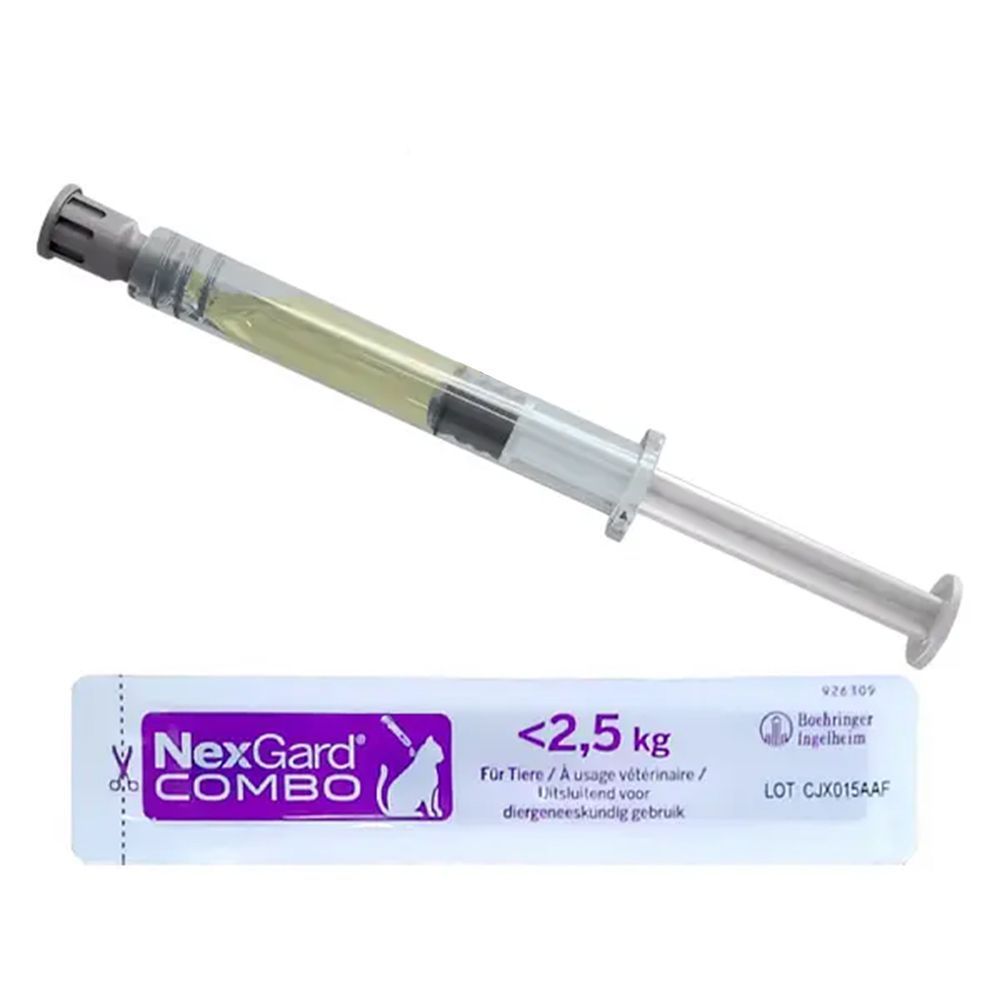 Краплі на холку для котів Boehringer Ingelheim NexGard Combo Spot-ON S від 0,8 до 2,5 кг, 1 шт Краплі на холку для котів Boehringer Ingelheim NexGard Combo Spot-ON S від 0,8 до 2,5 кг, 1 шт
