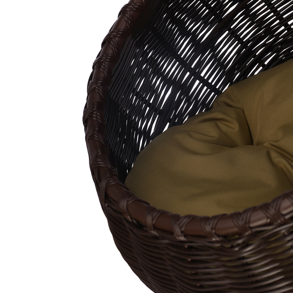 Крісло-кокон для собак Home Rest Bangland 57х50х50 см - коричневий