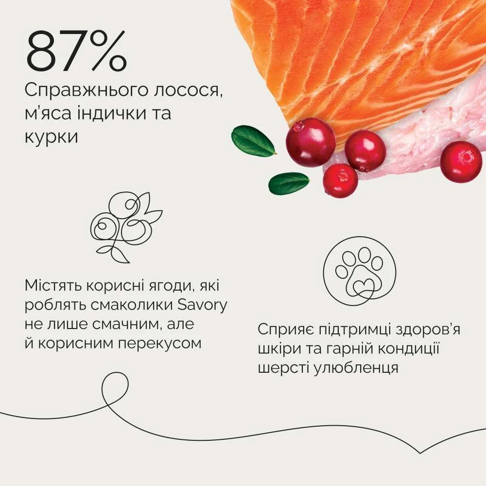 Ласощі для собак Savory Salmon Bars 100 г - лосось