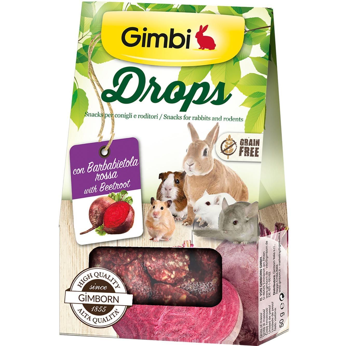 Лакомства для грызунов GimBi Drops 50 г - свекла Лакомства для грызунов GimBi Drops 50 г - свекла