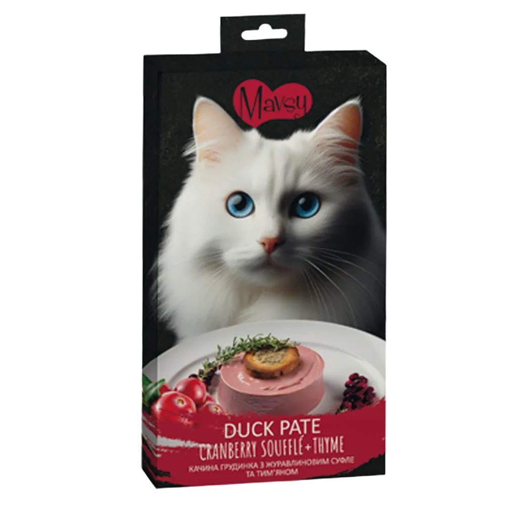 Ласощі для котів Mavsy Creamy 5 шт х 15 г - качка Ласощі для котів Mavsy Creamy 5 шт х 15 г - качка