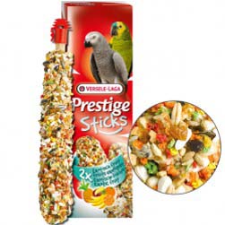 Ласощі для великих папуг Versele-Laga Prestige Sticks Parrots Exotic Fruit 70 г / 2 шт. (екзотичні фрукти)