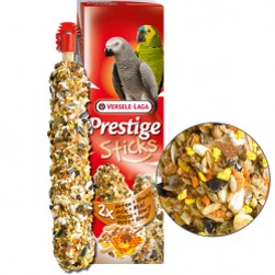 Ласощі для великих папуг Versele-Laga Prestige Sticks Parrots Nuts & Honey 70 г / 2 шт. (горіхи з медом)