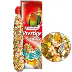 Ласощі для папуг Versele-Laga Prestige Sticks Big Parakeets Exotic Fruit 70 г / 2 шт. (екзотичні фрукти)