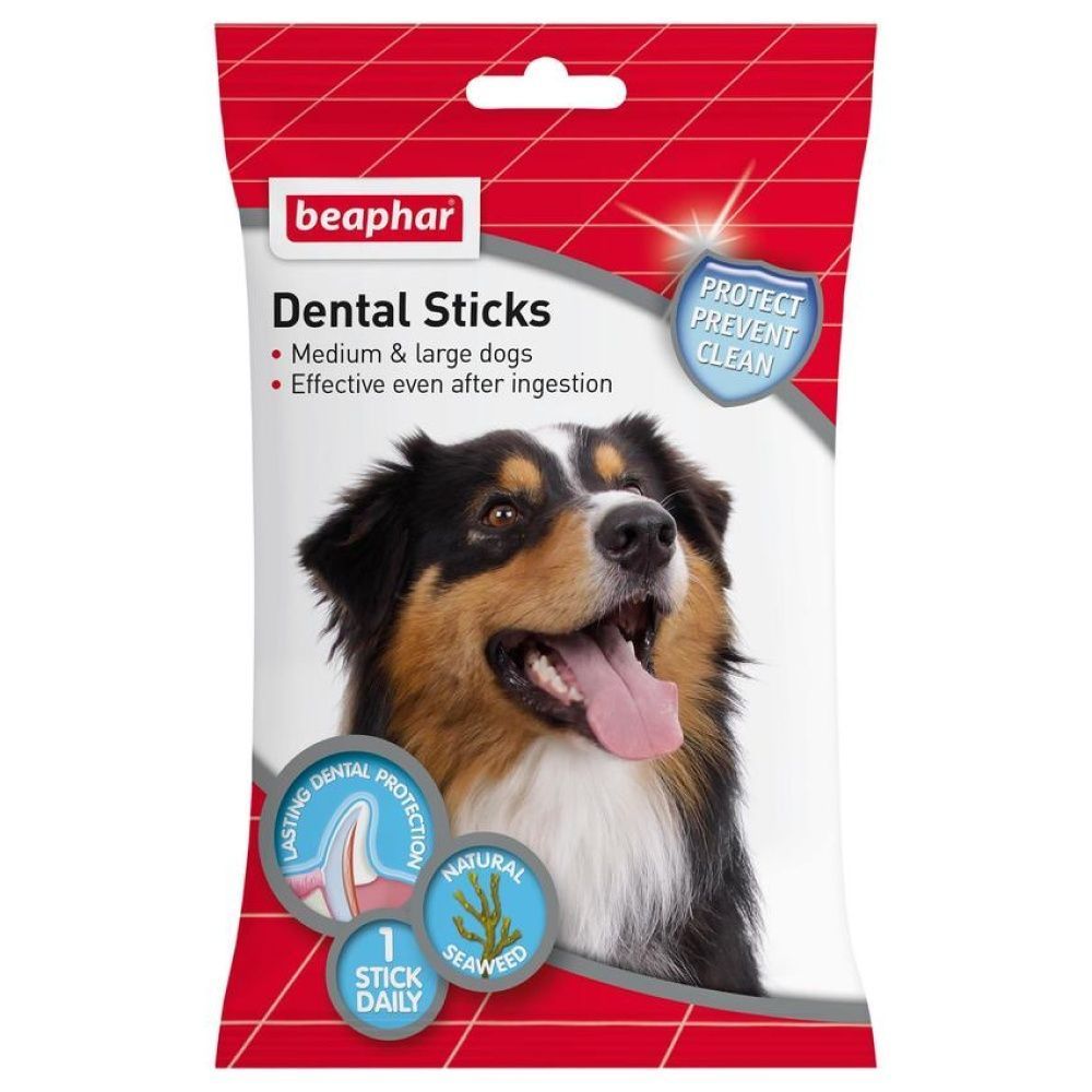 Ласощі для собак Beaphar Dental Sticks M/L 7 шт Ласощі для собак Beaphar Dental Sticks M/L 7 шт