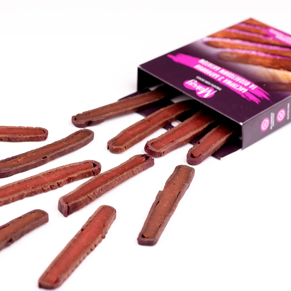 Ласощі для собак Mavsy Refined jerky 100 г - баранина Ласощі для собак Mavsy Refined jerky 100 г - баранина