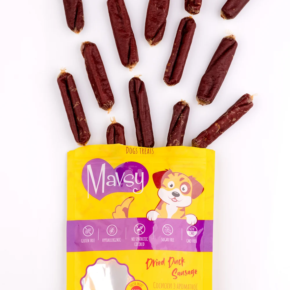 Лакомства для собак Mavsy Sausage 100 г - утка