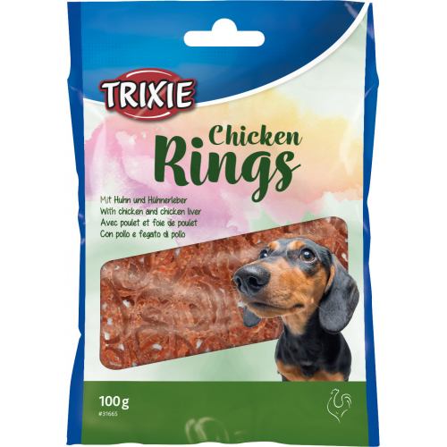 Лакомства для собак Trixie «Chicken Rings», 100 г (курица) Лакомства для собак Trixie «Chicken Rings», 100 г (курица)