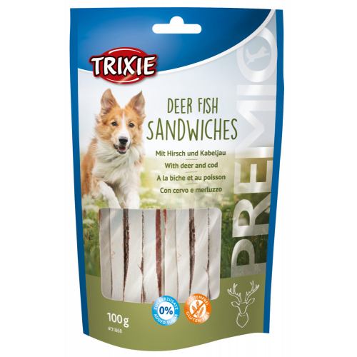 Лакомства для собак Trixie PREMIO Deer Fish Sandwiches, 100 г (оленина) Лакомства для собак Trixie PREMIO Deer Fish Sandwiches, 100 г (оленина)