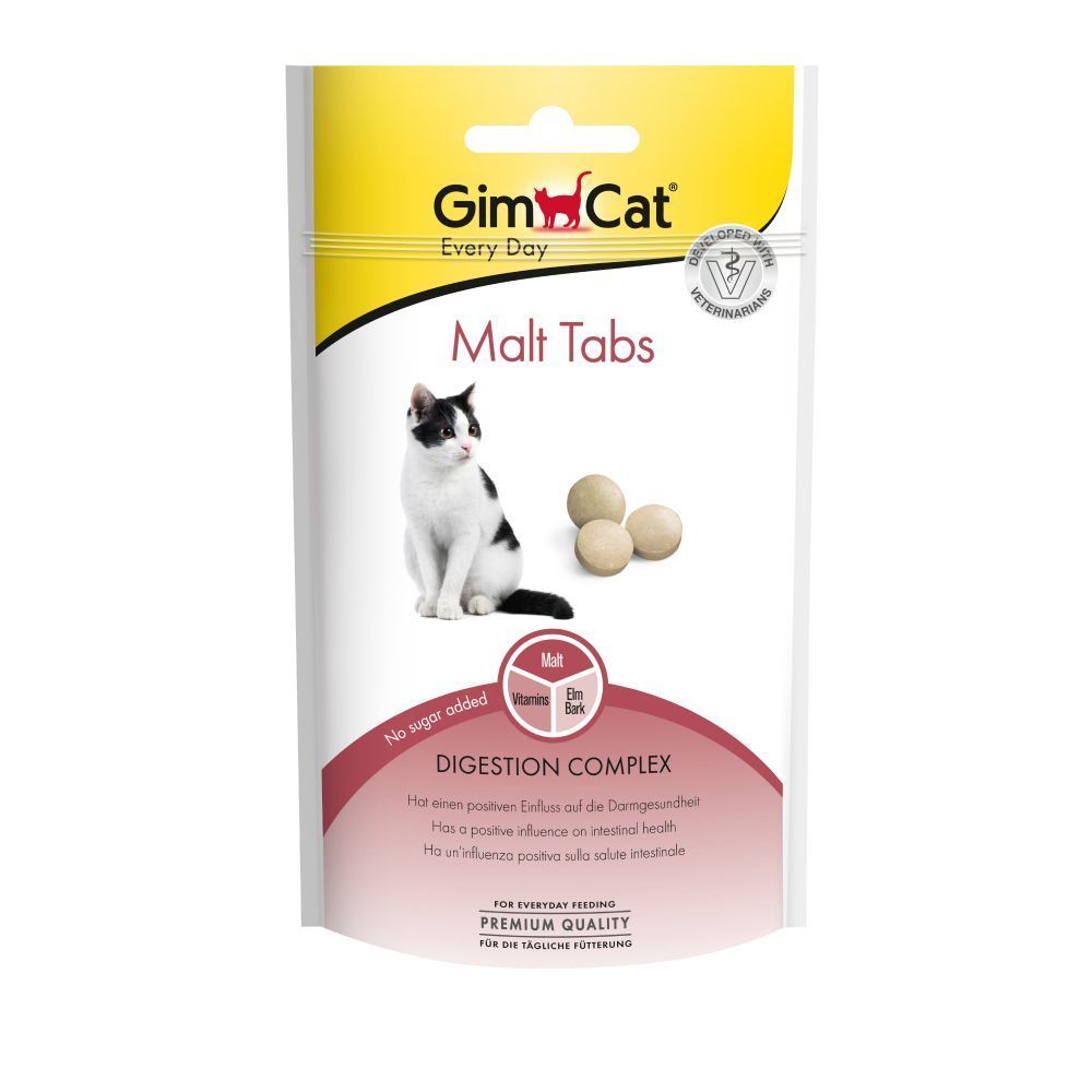 Лакомства для кошек GimCat Malt Tabs 40 г - ассорти Лакомства для кошек GimCat Malt Tabs 40 г - ассорти