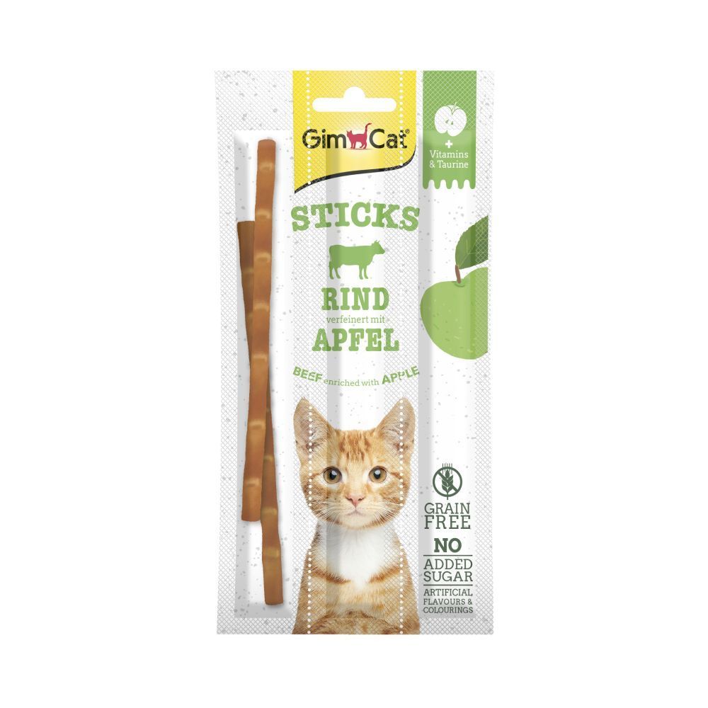 Ласощі для котів GimCat Rind Apfel 3 шт - яловичина Ласощі для котів GimCat Rind Apfel 3 шт - яловичина