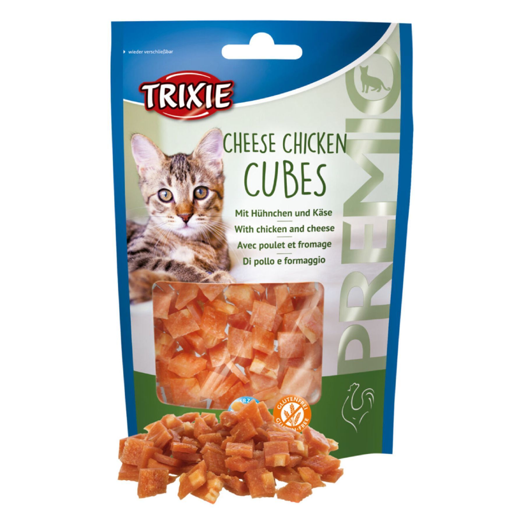 Лакомства для кошек Trixie Premio Cubes 50 г - курица и сыр Лакомства для кошек Trixie Premio Cubes 50 г - курица и сыр