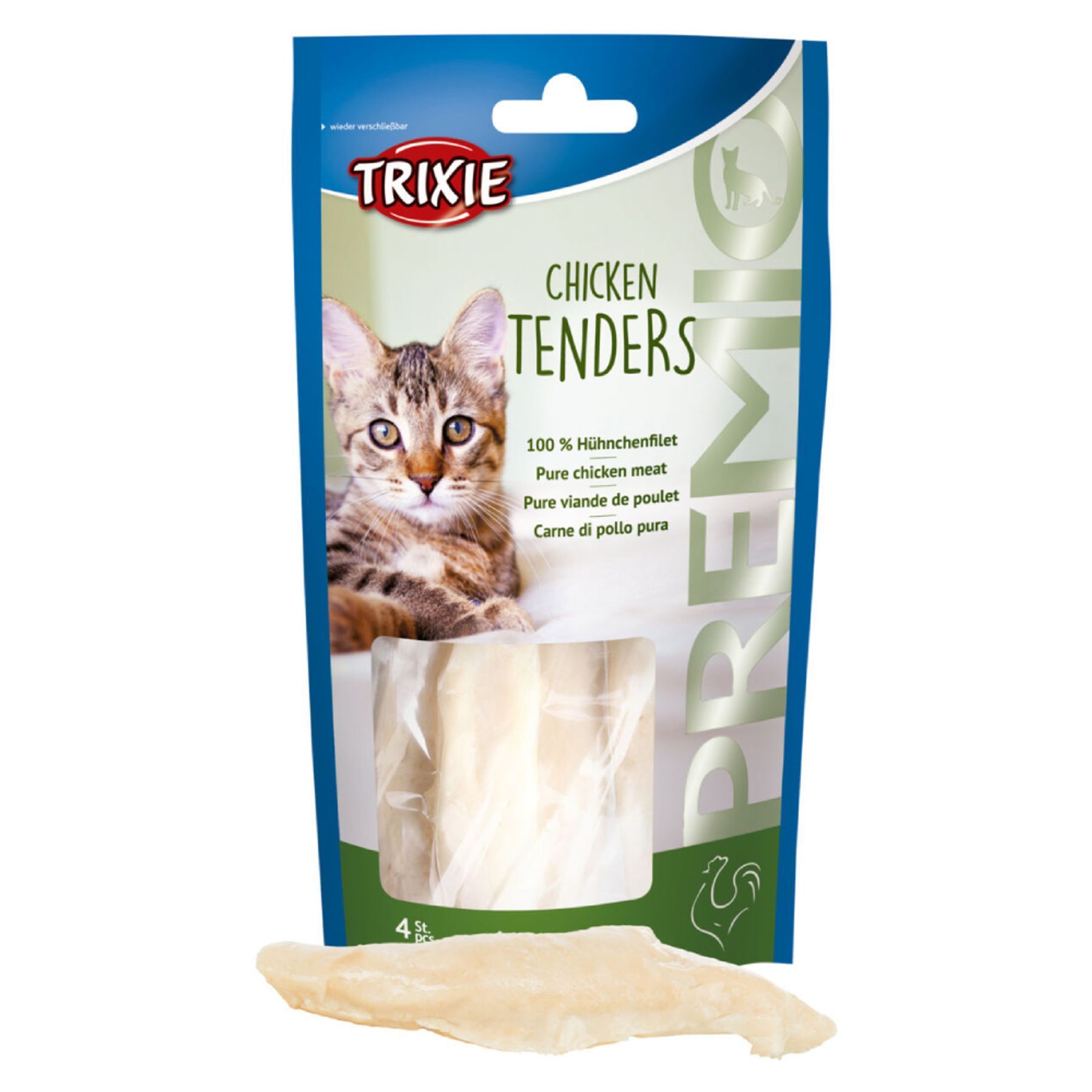 Лакомства для кошек Trixie Premio Chicken Tenders 70 г - курица Лакомства для кошек Trixie Premio Chicken Tenders 70 г - курица