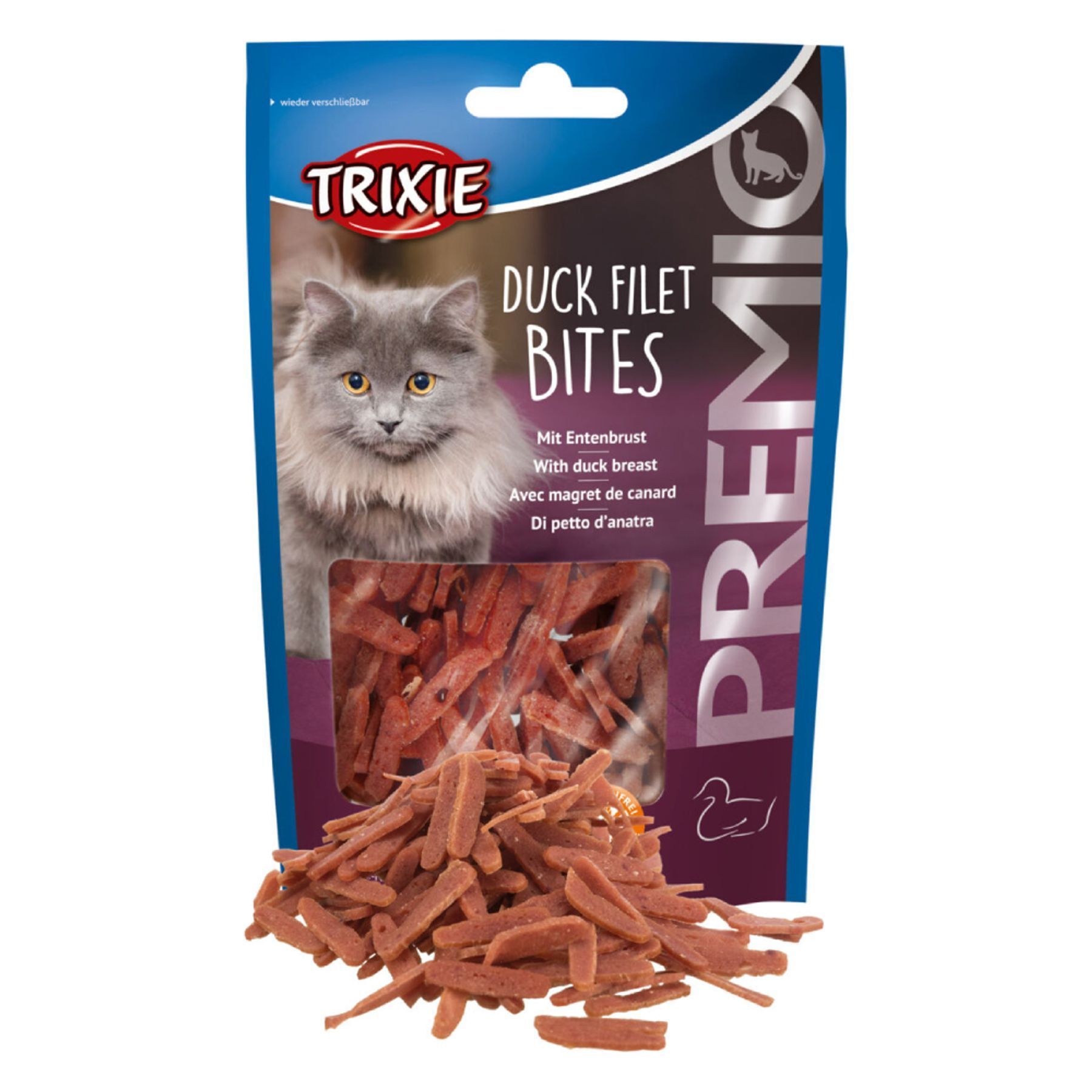 Ласощі для котів Trixie Premio Filet Bites 50 г - качка Ласощі для котів Trixie Premio Filet Bites 50 г - качка
