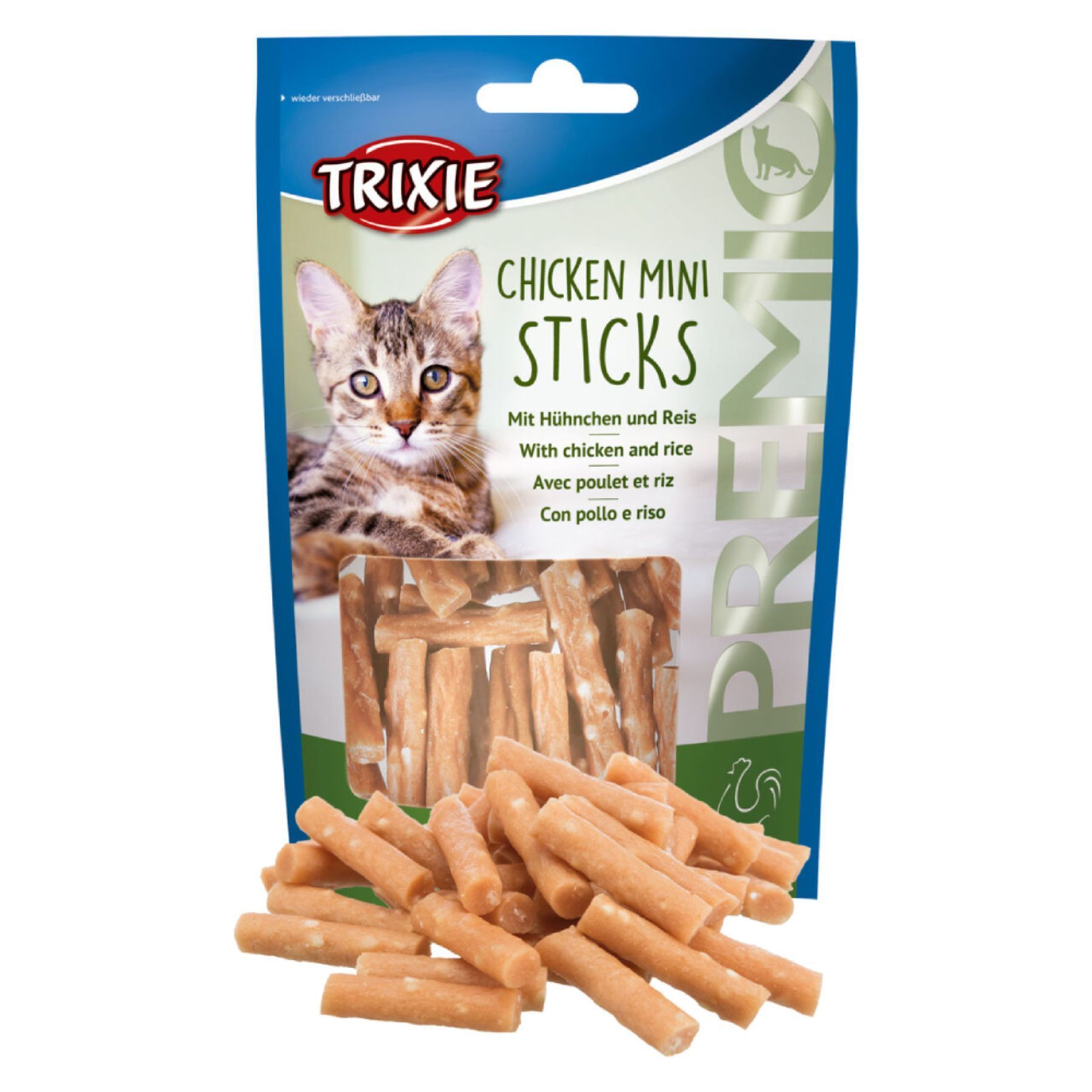 Лакомства для кошек Trixie Premio Mini Sticks 50 г - курица и рис Лакомства для кошек Trixie Premio Mini Sticks 50 г - курица и рис
