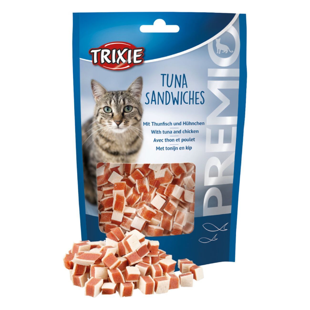 Ласощі для котів Trixie Premio Tuna Sandwiches 50 г - тунець та курка