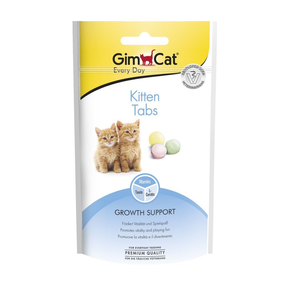 Лакомства для котят GimCat Kitten Tabs 40 г - ассорти Лакомства для котят GimCat Kitten Tabs 40 г - ассорти