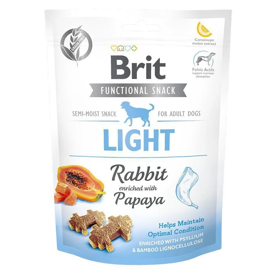 Лакомства для собак Brit Functional Snack Light 150 г — кролик и папайя