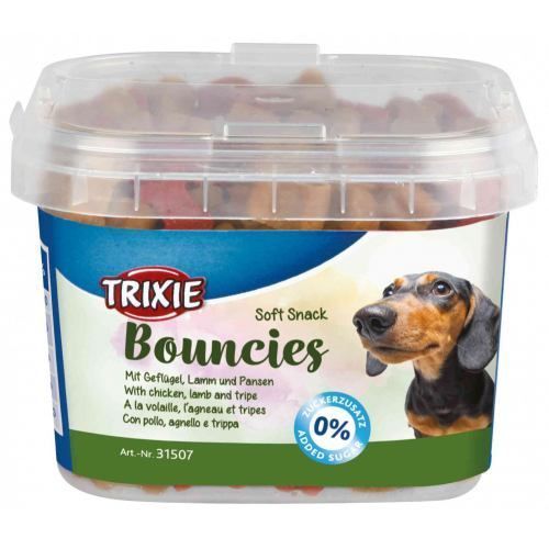 Лакомства для собак Trixie Bouncies 140 г — ягненок, птица и рубцы Лакомства для собак Trixie Bouncies 140 г — ягненок, птица и рубцы