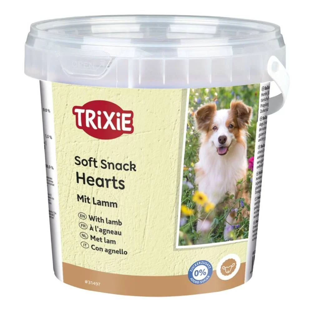 Ласощі для собак Trixie Soft Snack Hearts 500 г - ягня Ласощі для собак Trixie Soft Snack Hearts 500 г - ягня