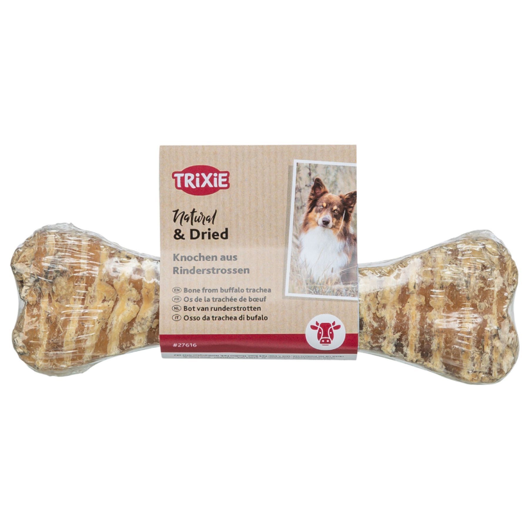 Ласощі для собак Trixie Chewing Bones 15 см 90 г - трахея буйвола Ласощі для собак Trixie Chewing Bones 15 см 90 г - трахея буйвола