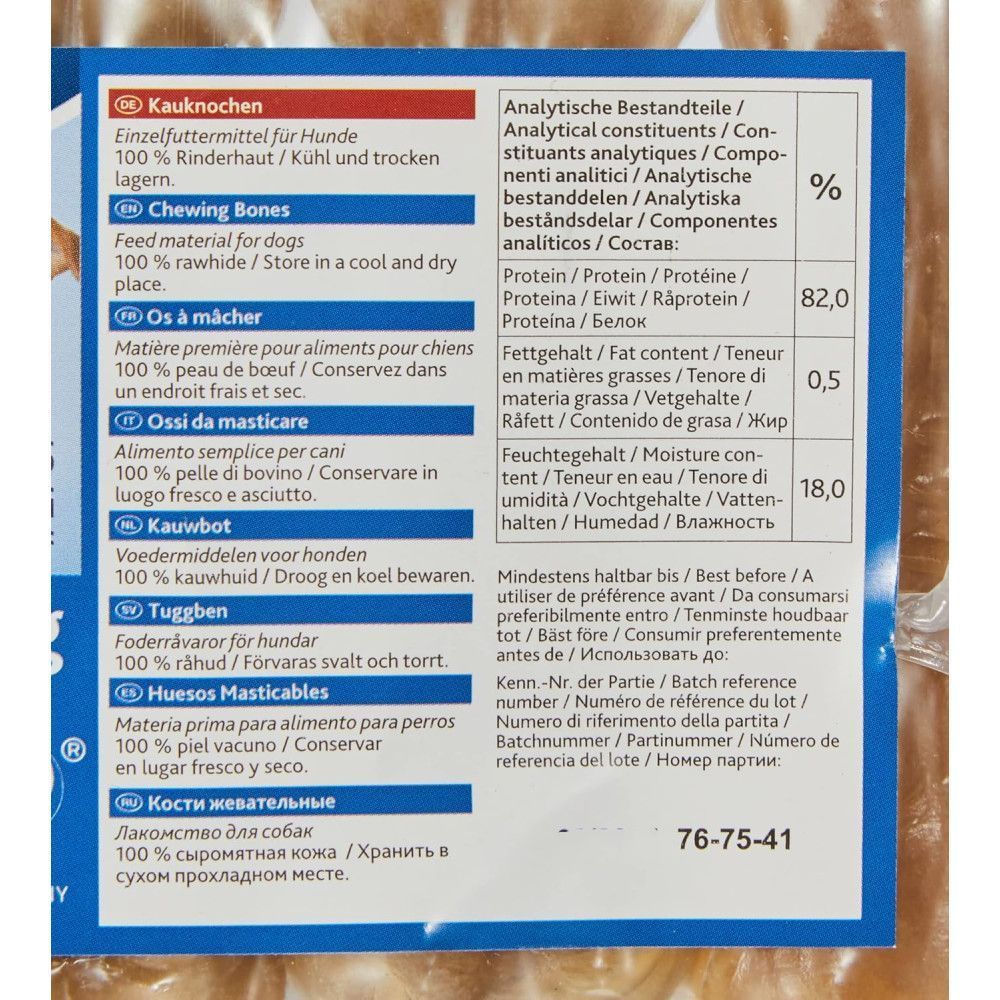 Ласощі для собак Trixie Chewing Bones 8 см 5 шт 75 г Ласощі для собак Trixie Chewing Bones 8 см 5 шт 75 г