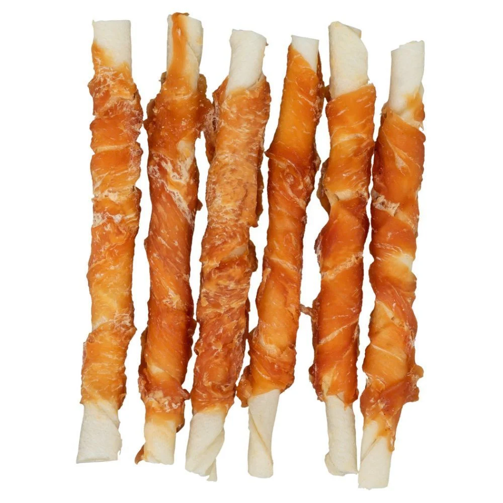 Ласощі для собак Trixie Denta Fun Rolls 12 см 6 шт 70 г - курка Ласощі для собак Trixie Denta Fun Rolls 12 см 6 шт 70 г - курка