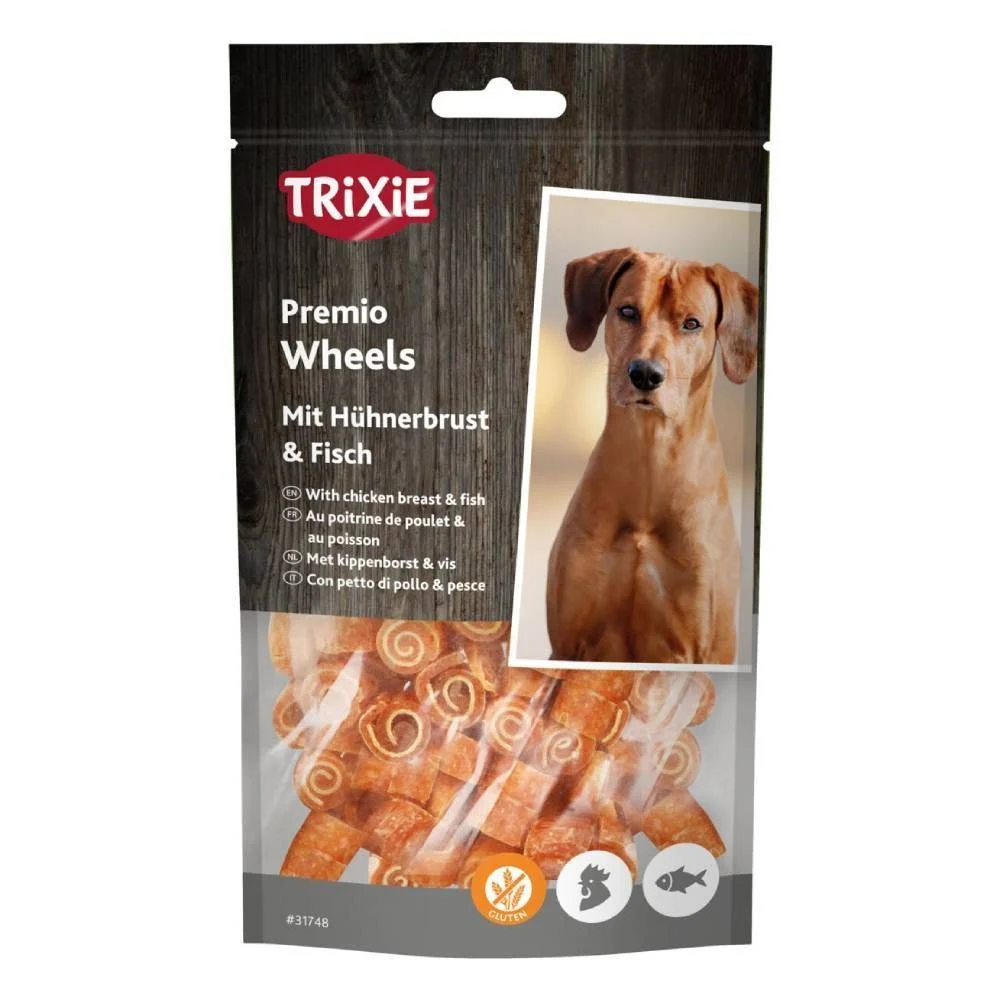 Ласощі для собак Trixie Premio Wheels 75 г - курка та риба Ласощі для собак Trixie Premio Wheels 75 г - курка та риба