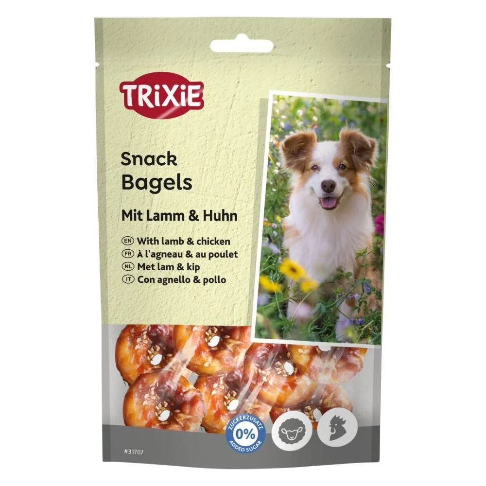 Лакомства для собак Trixie Snack Bagels 100 г - курица и ягненок Лакомства для собак Trixie Snack Bagels 100 г - курица и ягненок