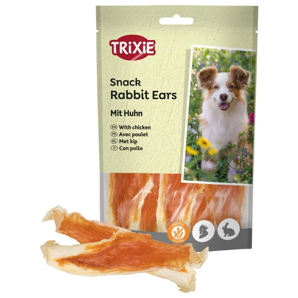 Ласощі для собак Trixie Snack Rabbit Ears 80 г - курка та кролик