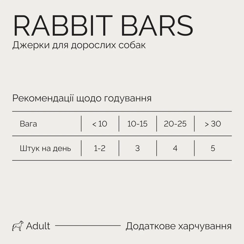 Ласощі для собак Savory Rabbit Bars 100 г - кролик