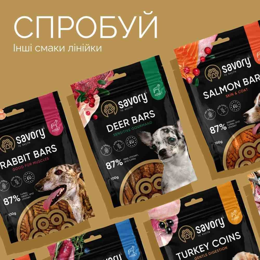 Ласощі для собак Savory Duck Fillets 100 г - індичка та качка