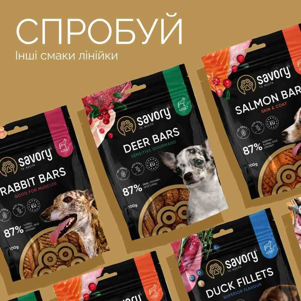 Ласощі для цуценят Savory Puppy Turkey Coins 100 г - індичка