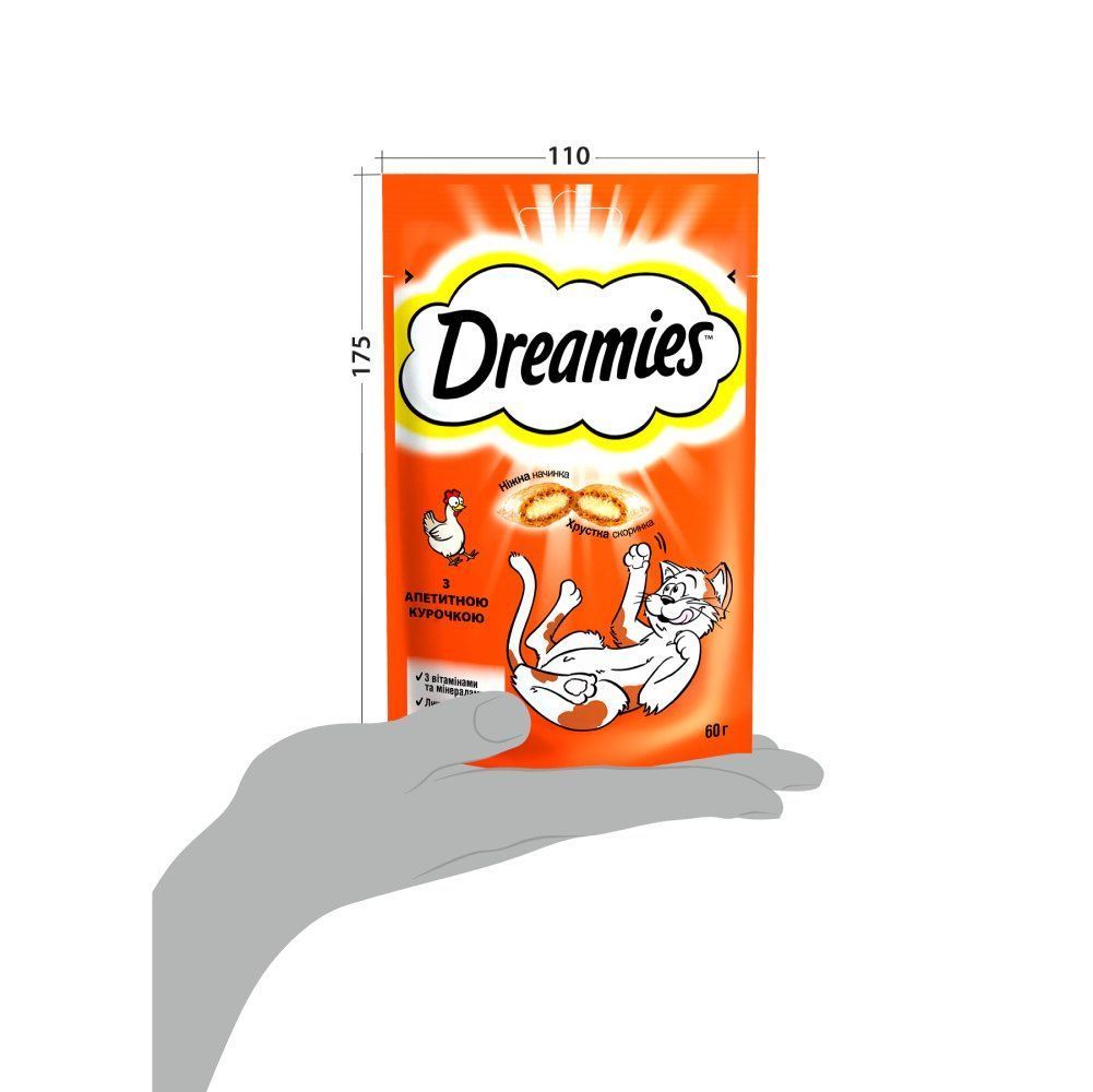 Ласощі для котів Dreamies 60 г - курка