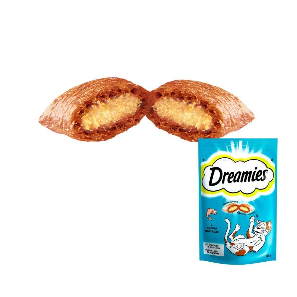 Ласощі для котів Dreamies 60 г - лосось Ласощі для котів Dreamies 60 г - лосось