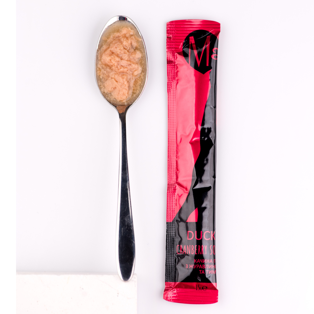 Ласощі для котів Mavsy Creamy 5 шт х 15 г - качка Ласощі для котів Mavsy Creamy 5 шт х 15 г - качка